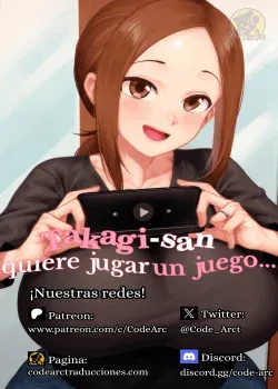 TAKAGI SAN QUIERE JUGAR UN JUEGO